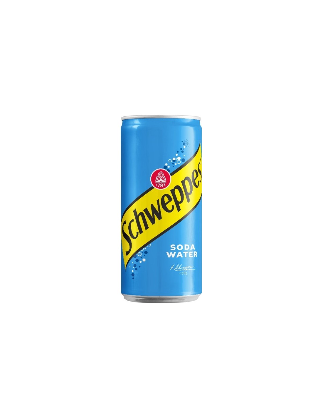 Schweppes Soda Water Sleek Can 330ml – Infin Gala International B.V.